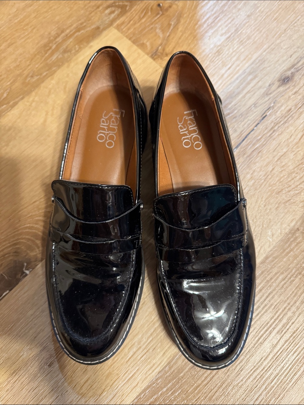 Franco Sarto Women’s  Patent Leather Penny Loafers